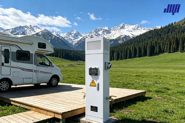 極亞智能房車營地水電樁 220V16A工業(yè)插座10A國標(biāo)插座實(shí)拍
