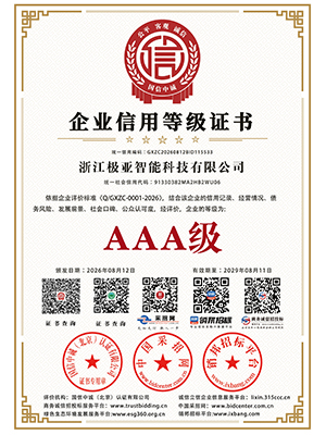 企業信用等級證書